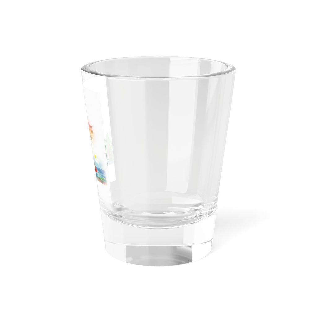 Lake Bloom 1.5oz Shot Glass — Kayak Lakeside Novelty Shooter