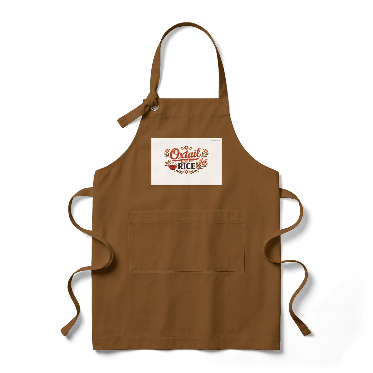 Oxtail and Rice - Heavy Twill Bib Cooking Apron