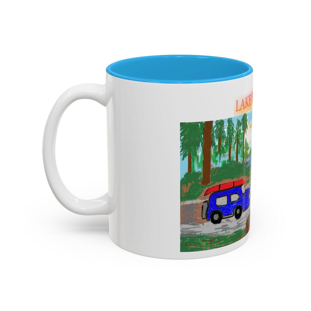 Lake Bloom Camper Mug — Scenic Adventure Coffee Cup (11oz/15oz)