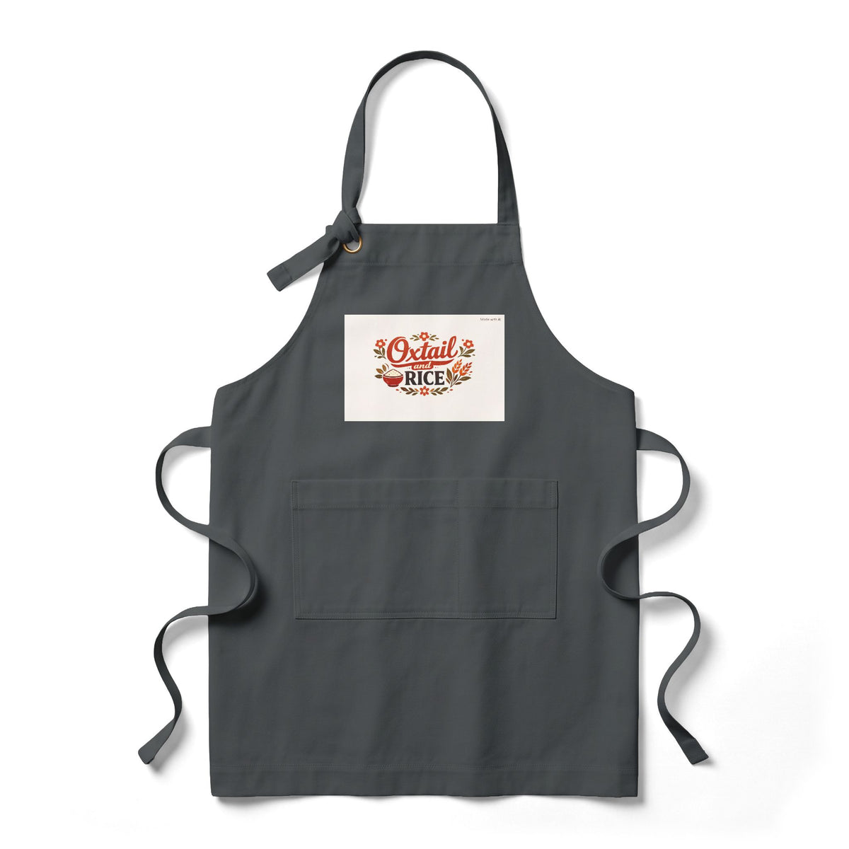 Oxtail and Rice - Heavy Twill Bib Cooking Apron