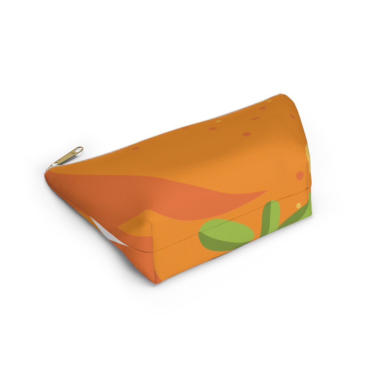 Orange Bubble Pattern Accessory Pouch | T-Bottom Makeup Bag