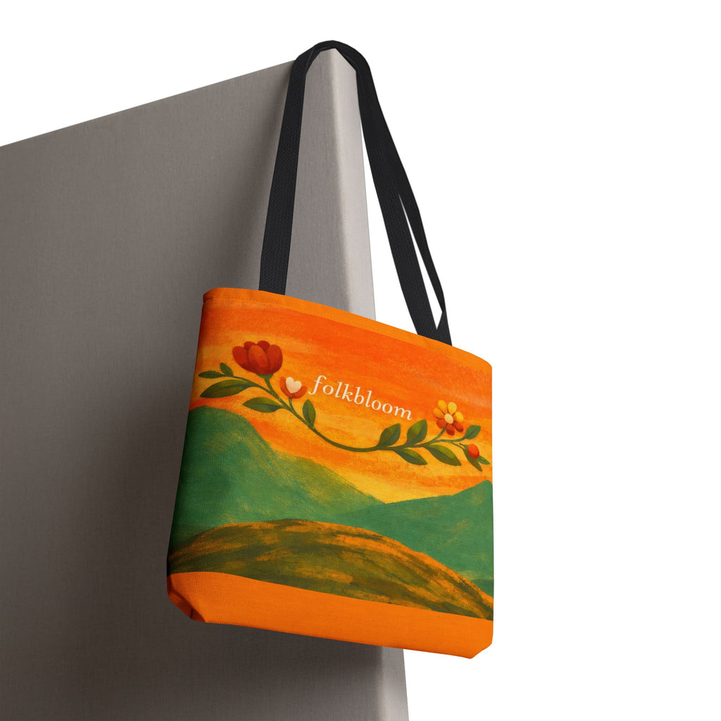 Folkbloom Floral Landscape Tote