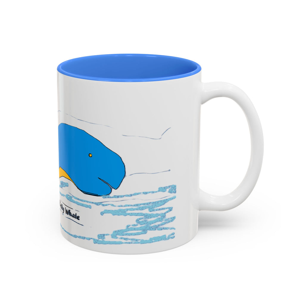Yellow Belly Whale Two-Tone Accent Mug (11oz & 15oz)