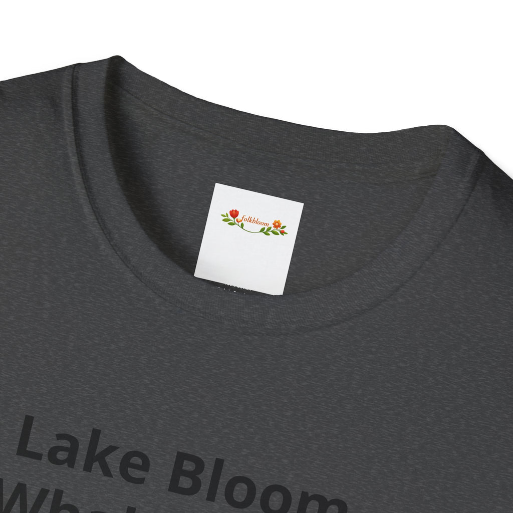 Lake Bloom Whale Tours T-Shirt — Cute Blue Whale Graphic Tee