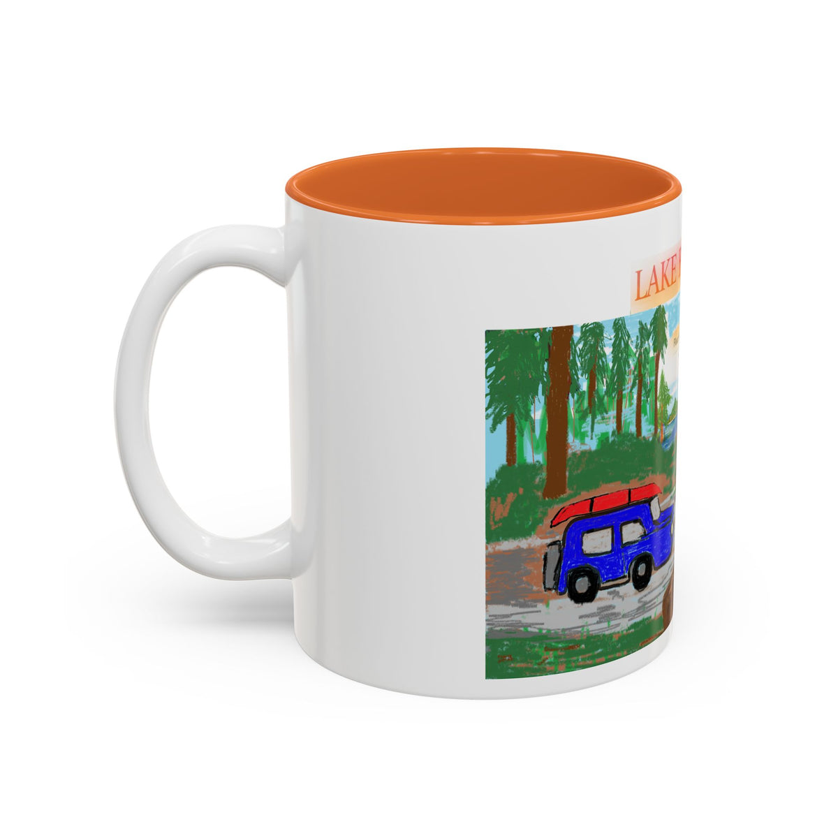 Lake Bloom Camper Mug — Scenic Adventure Coffee Cup (11oz/15oz)