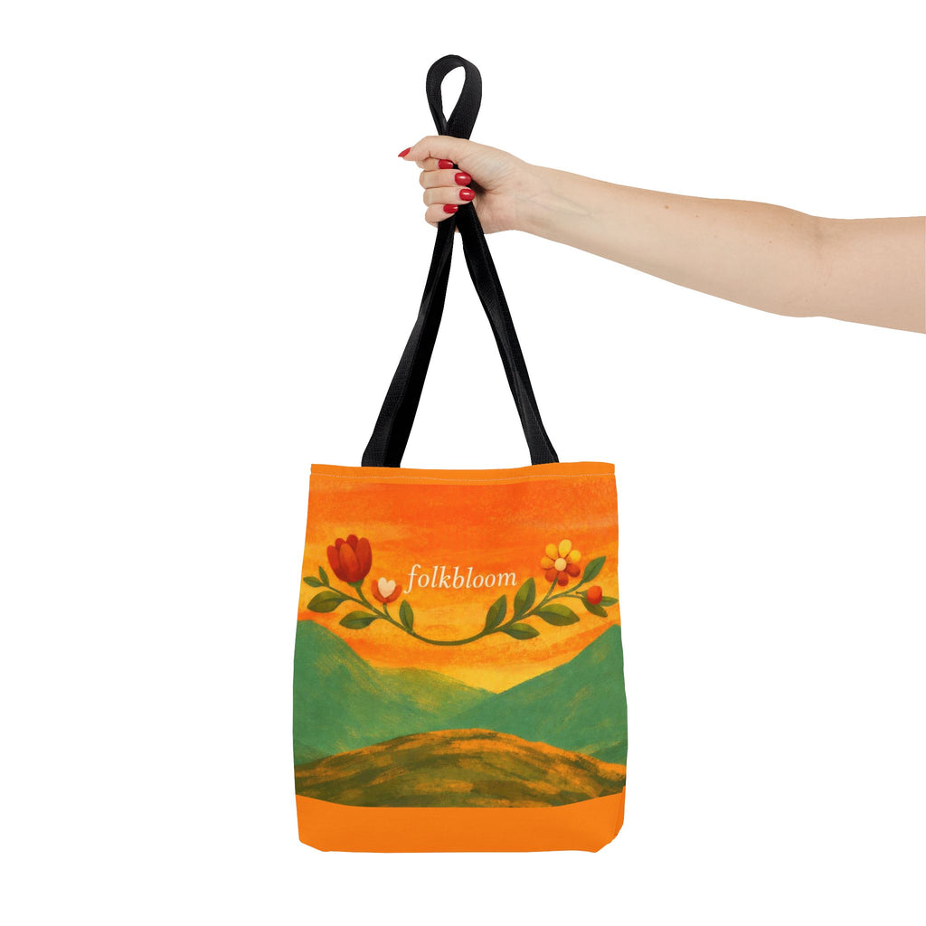 Folkbloom Floral Landscape Tote