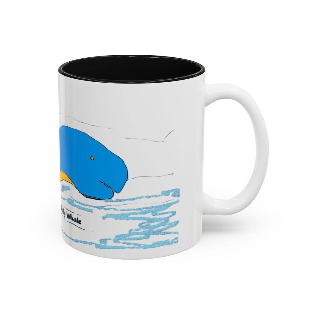 Yellow Belly Whale Two-Tone Accent Mug (11oz & 15oz)