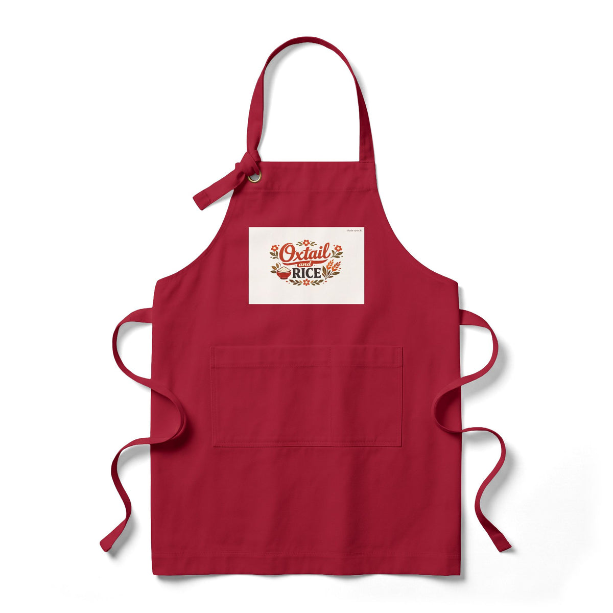 Oxtail and Rice - Heavy Twill Bib Cooking Apron