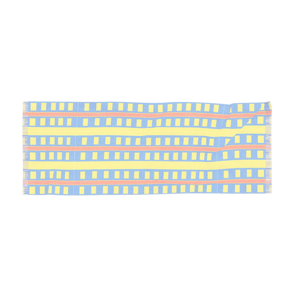 Light Scarf – Bright Geometric Striped Lightweight Fashion Scarf