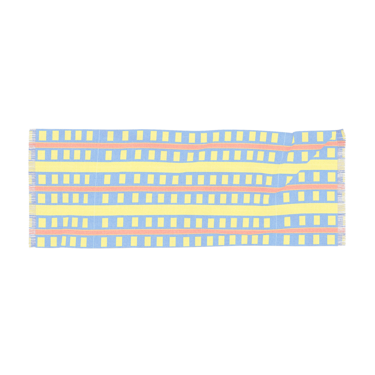 Light Scarf – Bright Geometric Striped Lightweight Fashion Scarf