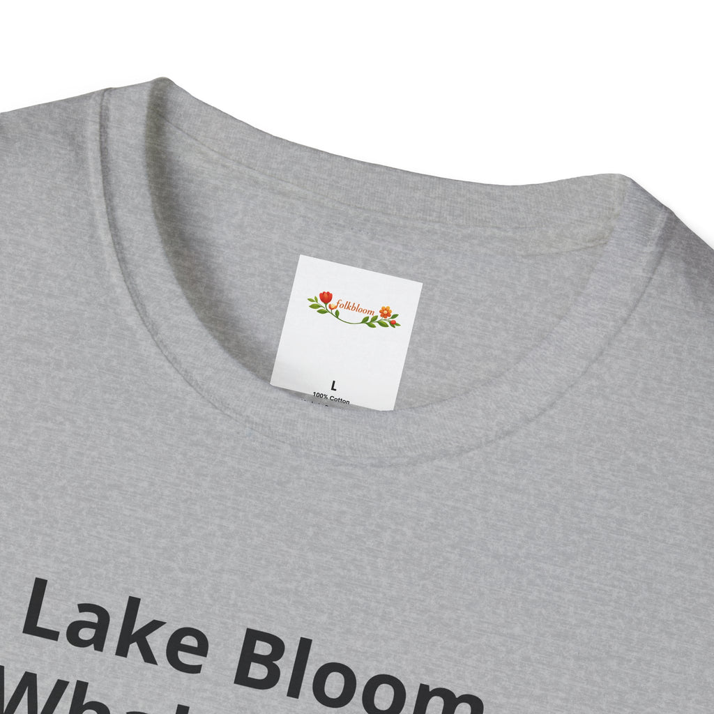 Lake Bloom Whale Tours T-Shirt — Cute Blue Whale Graphic Tee