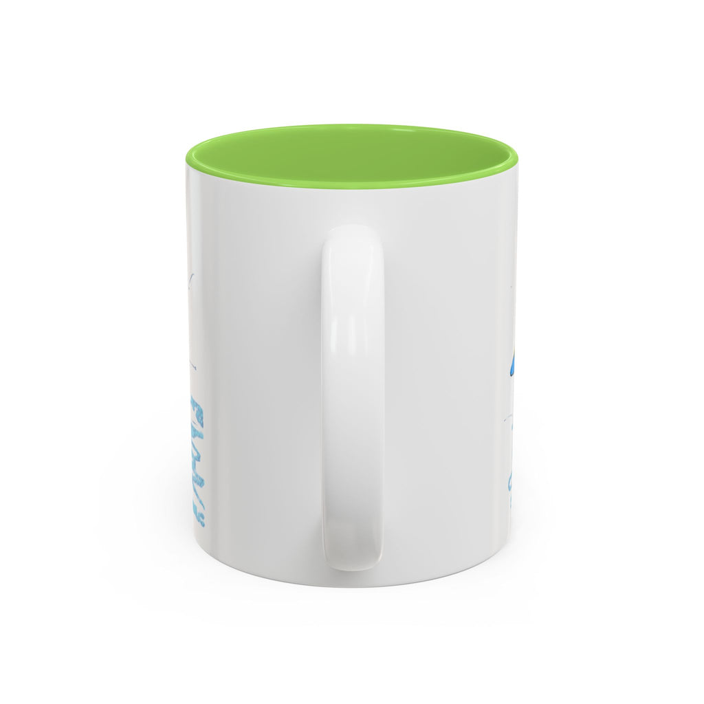 Yellow Belly Whale Two-Tone Accent Mug (11oz & 15oz)