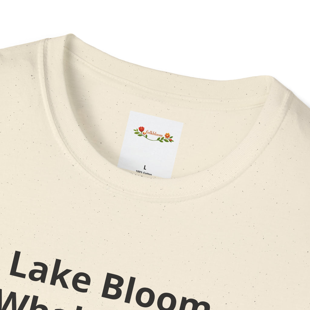 Lake Bloom Whale Tours T-Shirt — Cute Blue Whale Graphic Tee