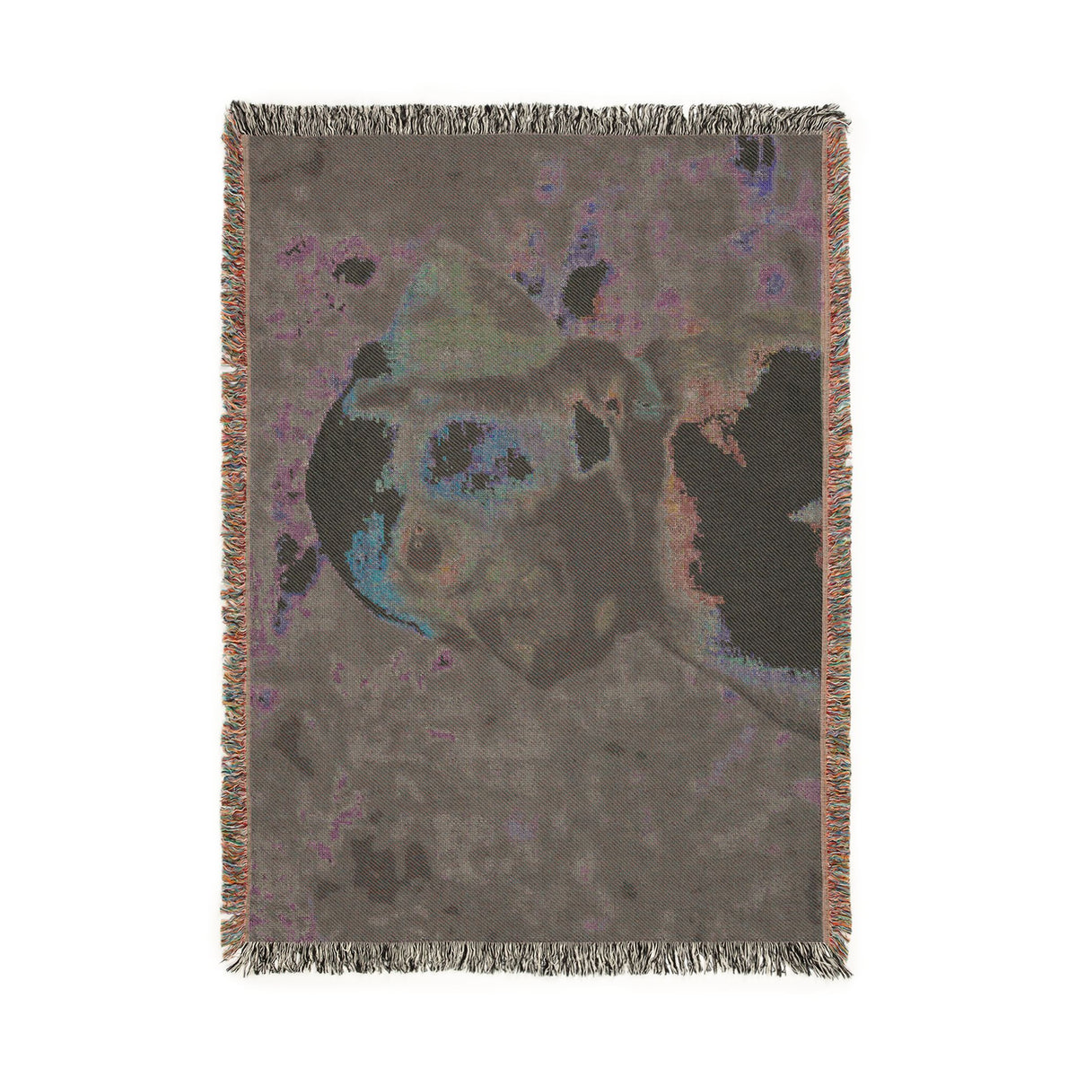 Puppy Portrait Woven Blanket | Dog Throw Blanket, Pet Tapestry
