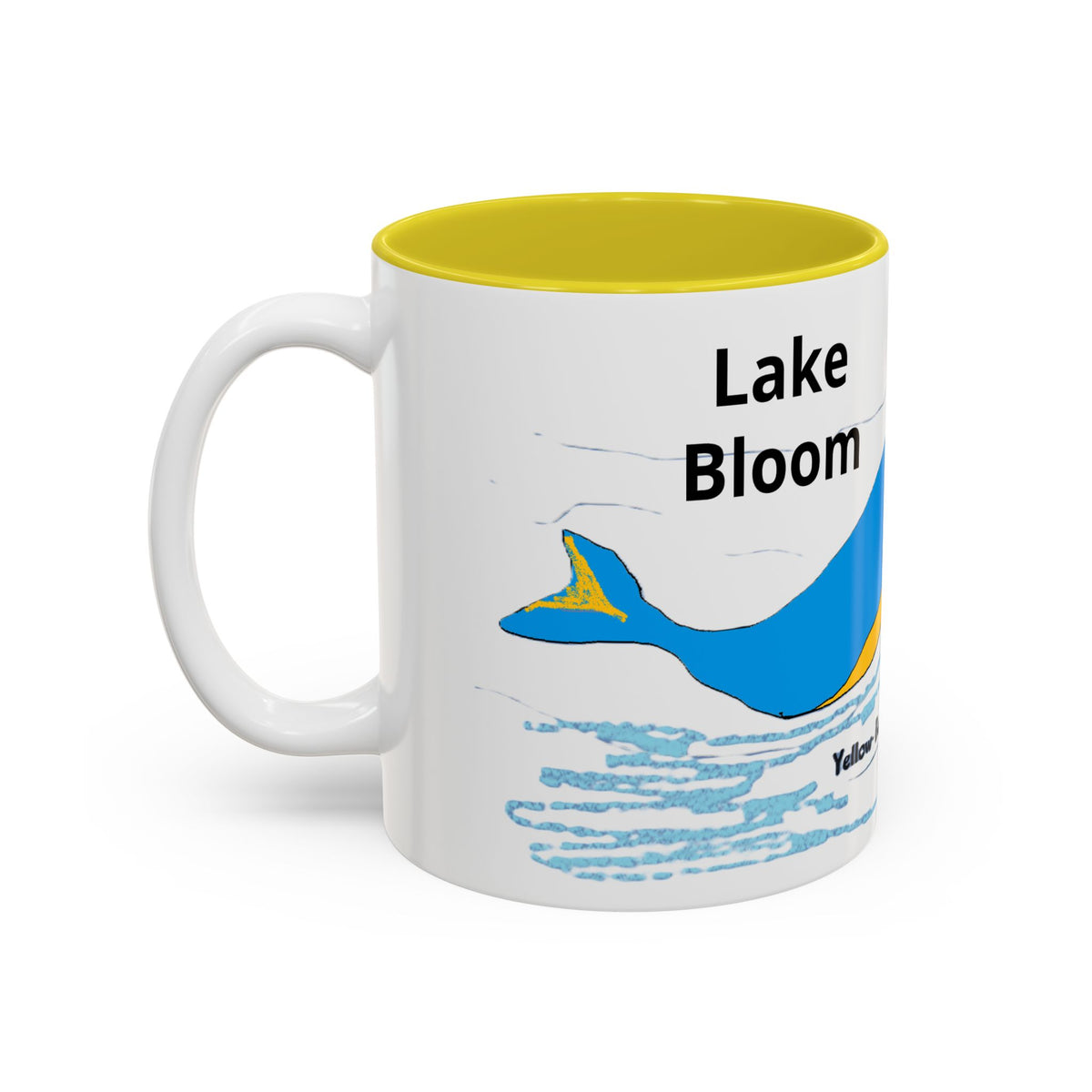 Yellow Belly Whale Two-Tone Accent Mug (11oz & 15oz)