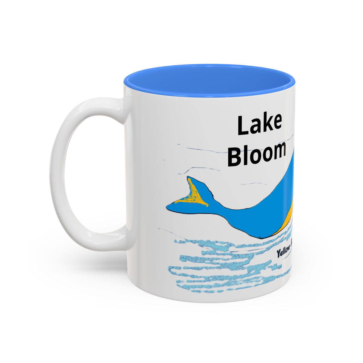 Yellow Belly Whale Two-Tone Accent Mug (11oz & 15oz)