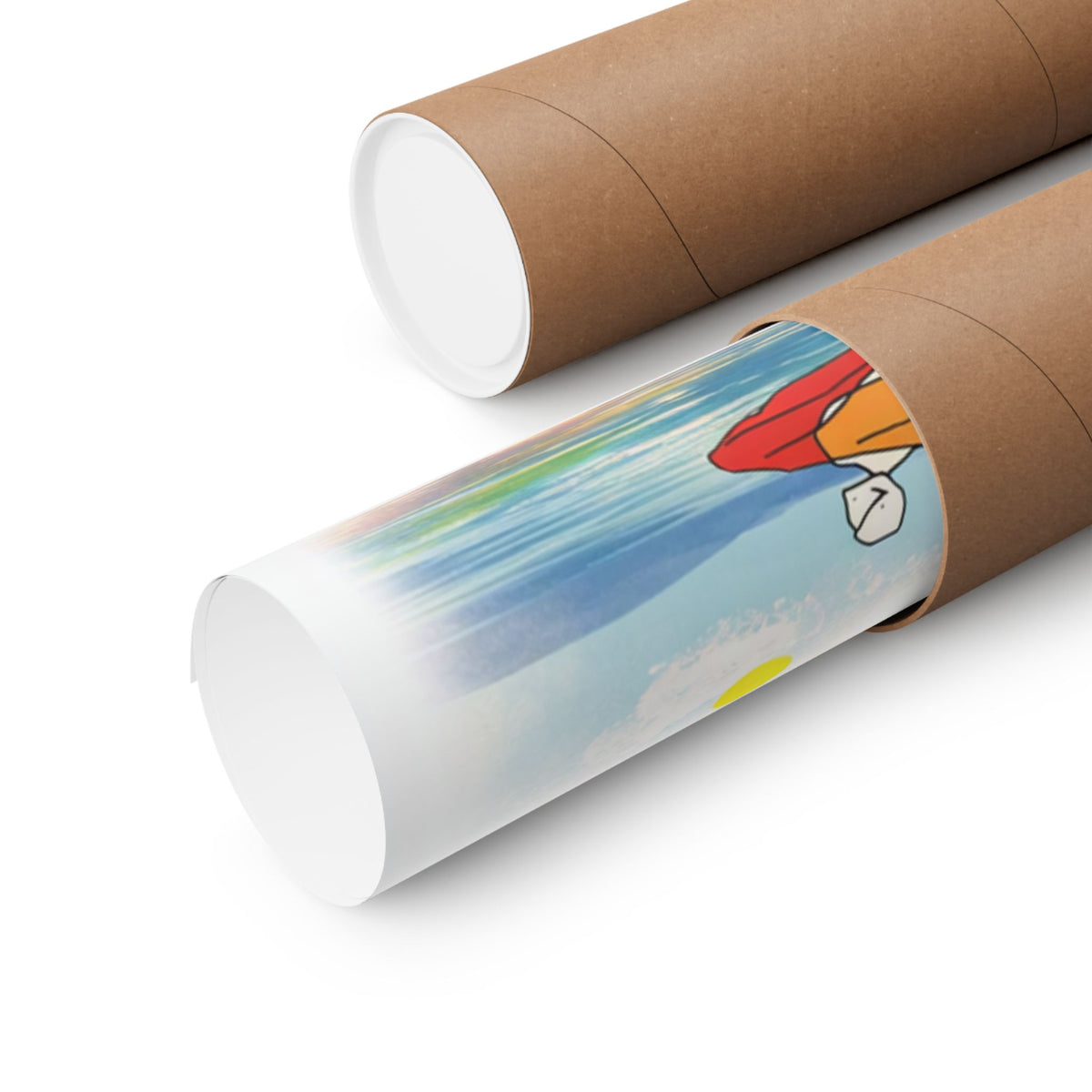 Lake Bloom Matte Poster — "Float Slow, Stay Longer" Vertical Wall Art