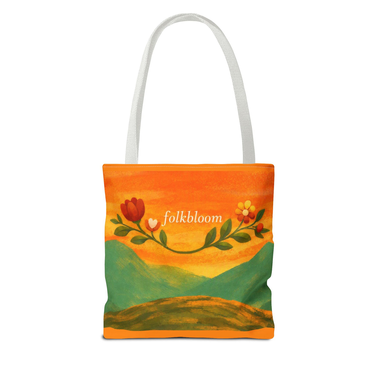 Folkbloom Floral Landscape Tote