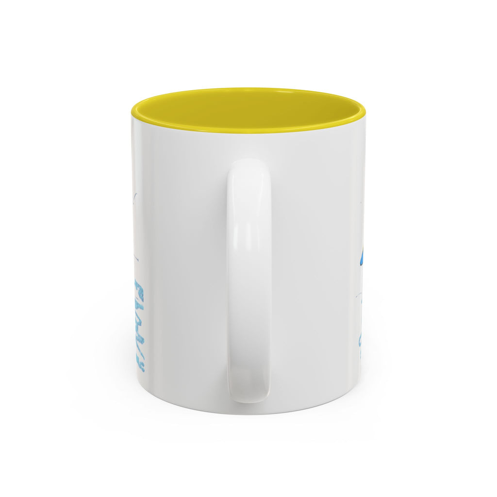 Yellow Belly Whale Two-Tone Accent Mug (11oz & 15oz)