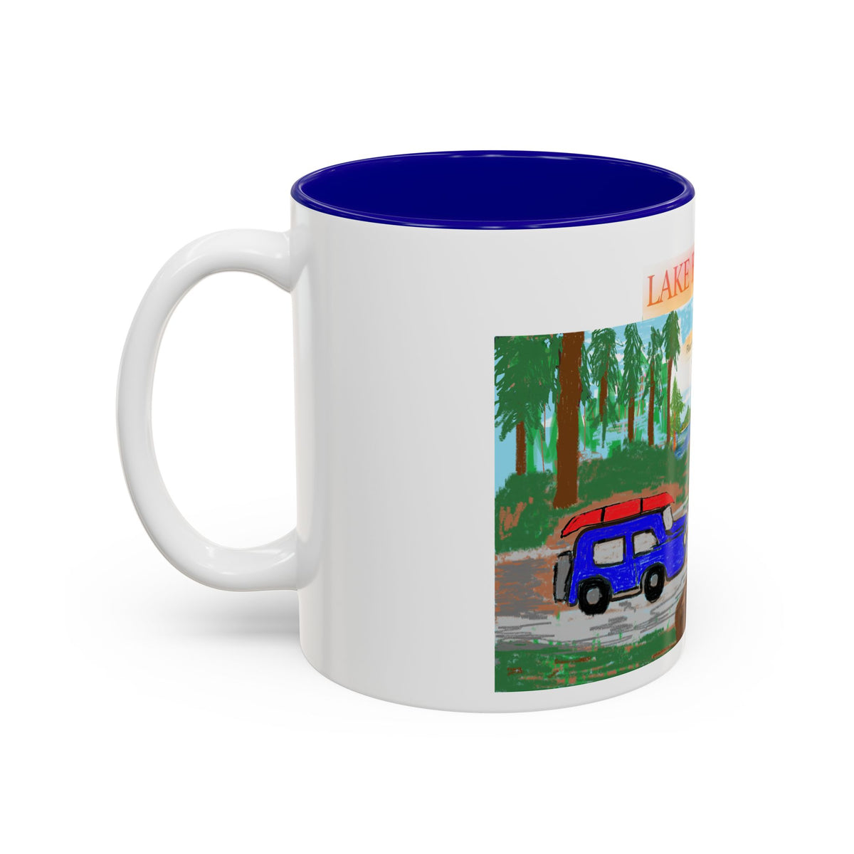 Lake Bloom Camper Mug — Scenic Adventure Coffee Cup (11oz/15oz)