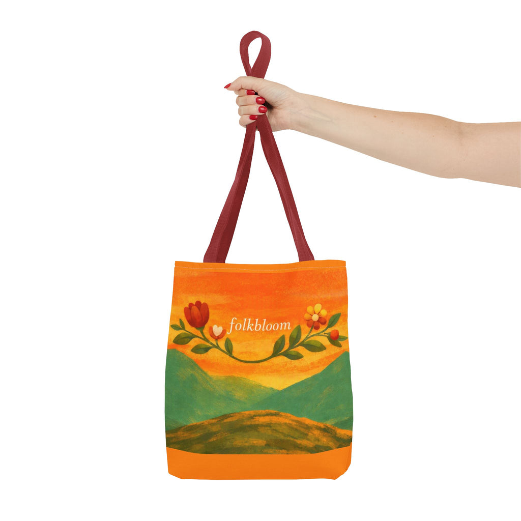 Folkbloom Floral Landscape Tote