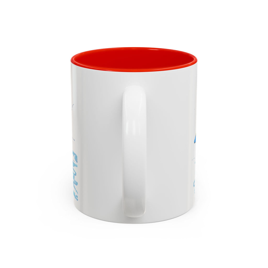Yellow Belly Whale Two-Tone Accent Mug (11oz & 15oz)