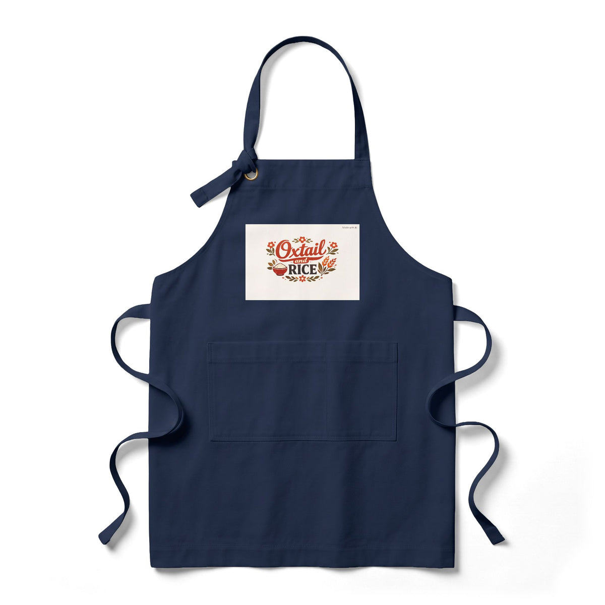 Oxtail and Rice - Heavy Twill Bib Cooking Apron