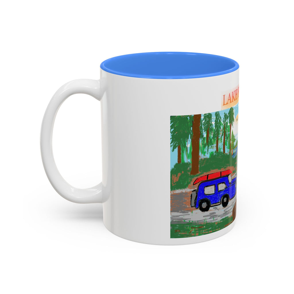 Lake Bloom Camper Mug — Scenic Adventure Coffee Cup (11oz/15oz)