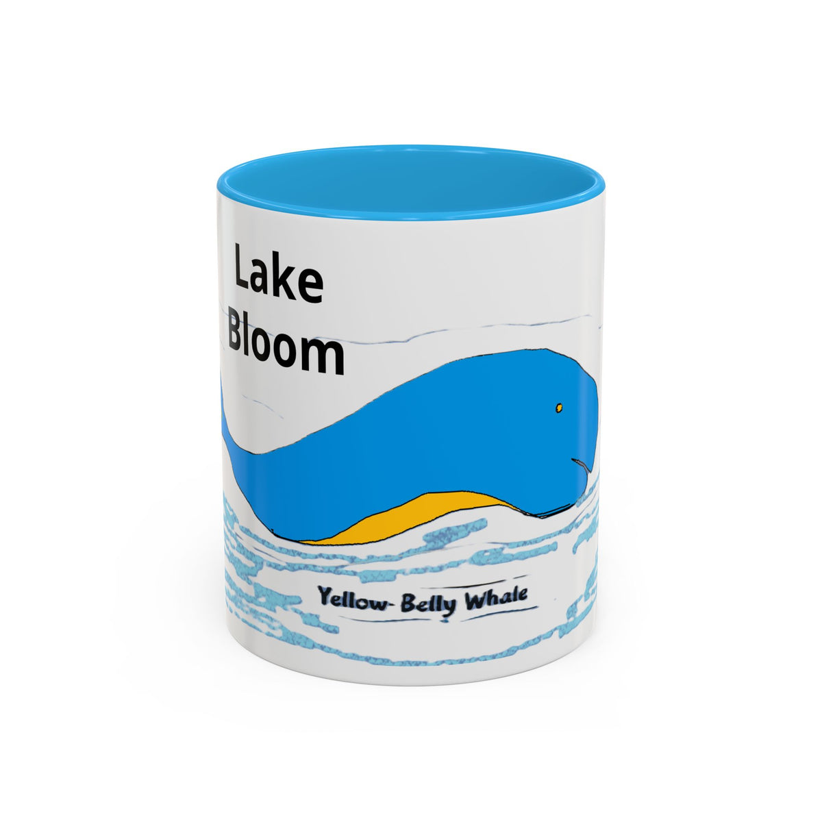 Yellow Belly Whale Two-Tone Accent Mug (11oz & 15oz)