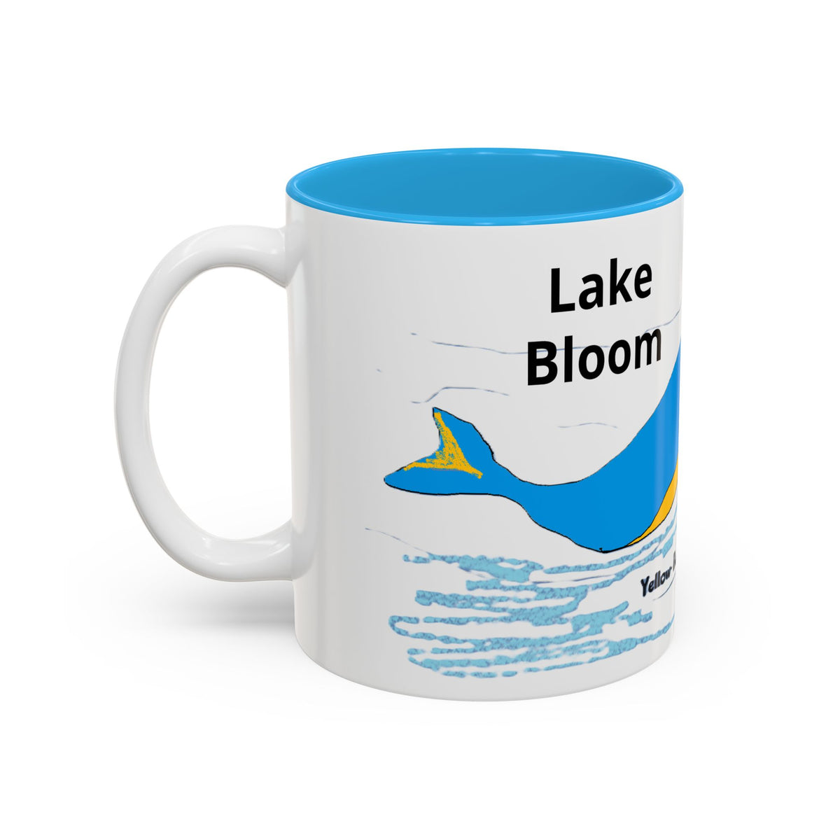 Yellow Belly Whale Two-Tone Accent Mug (11oz & 15oz)