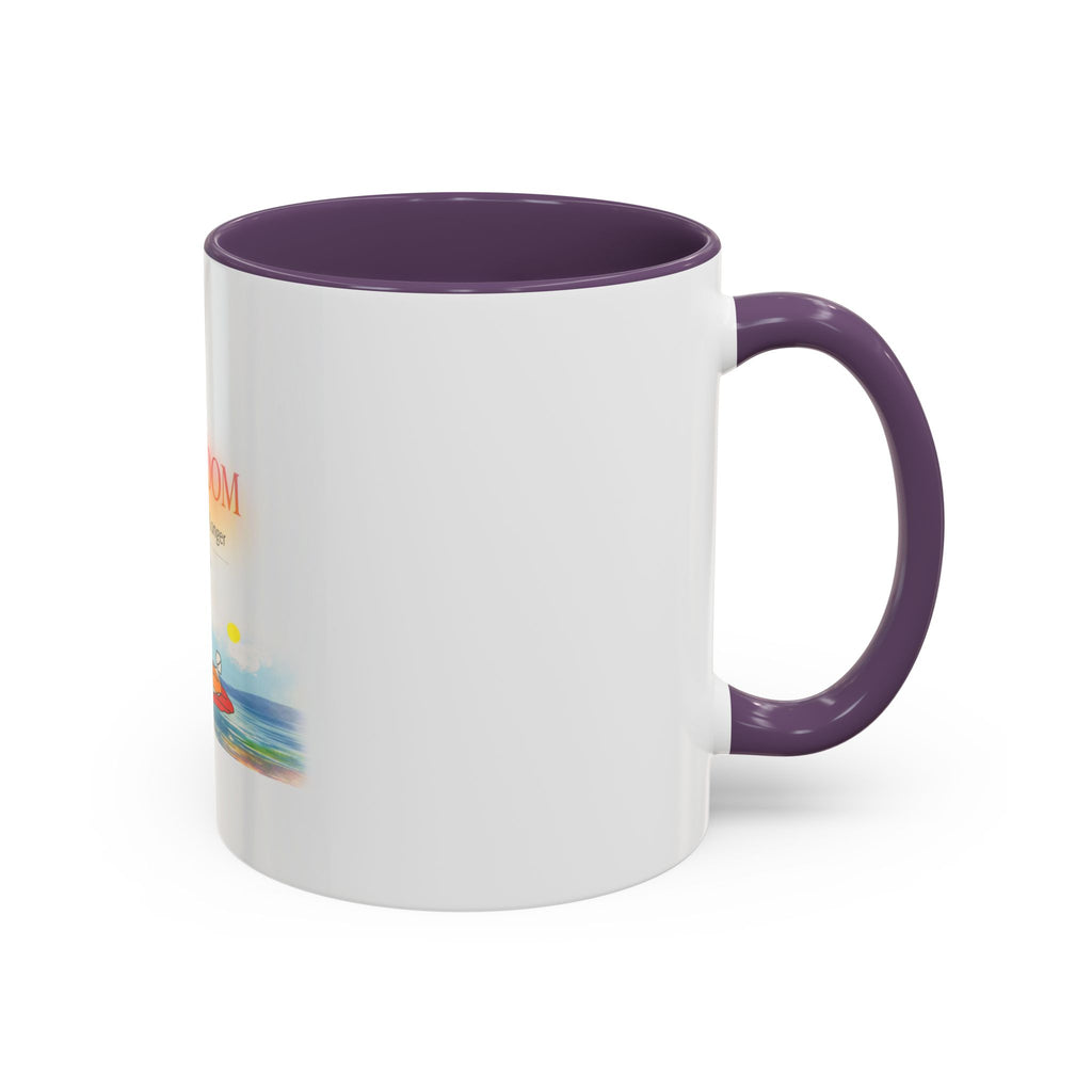 Lake Bloom Accent Coffee Mug – 'Float Slow, Stay Longer' Relaxing Kayak Design