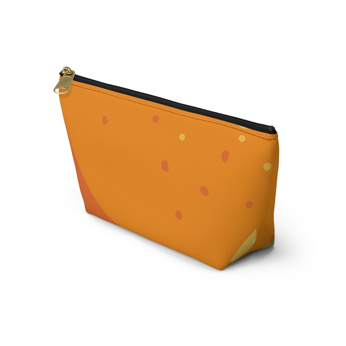 Orange Bubble Pattern Accessory Pouch | T-Bottom Makeup Bag