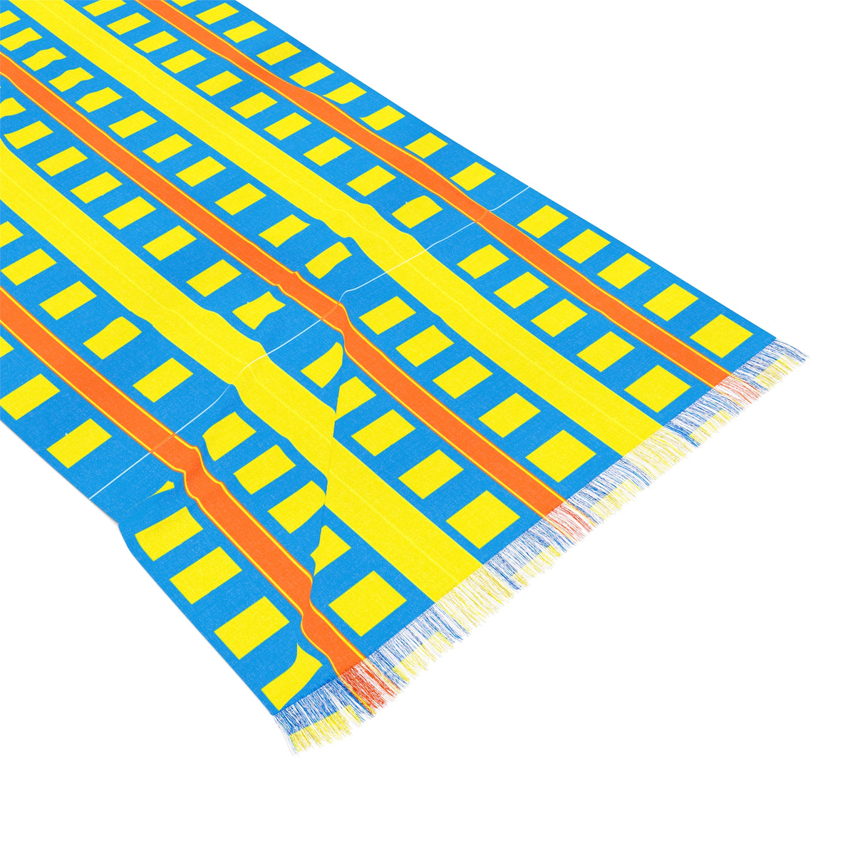Light Scarf – Bright Geometric Striped Lightweight Fashion Scarf