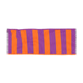 Bold Striped Scarf — Reversible Orange & Purple Lightweight Fashion Scarf