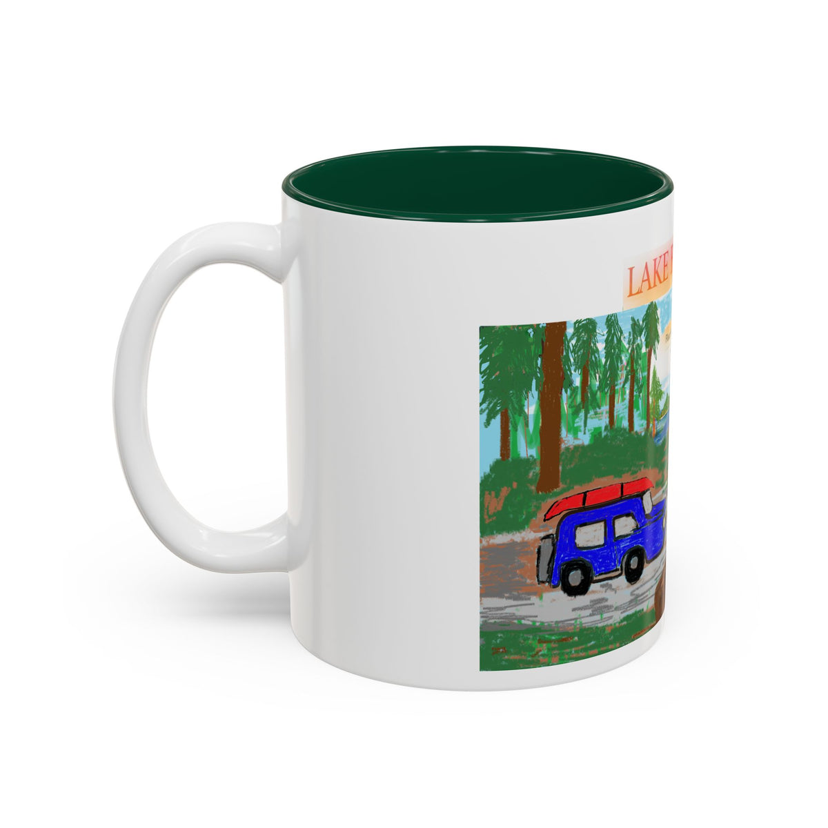 Lake Bloom Camper Mug — Scenic Adventure Coffee Cup (11oz/15oz)