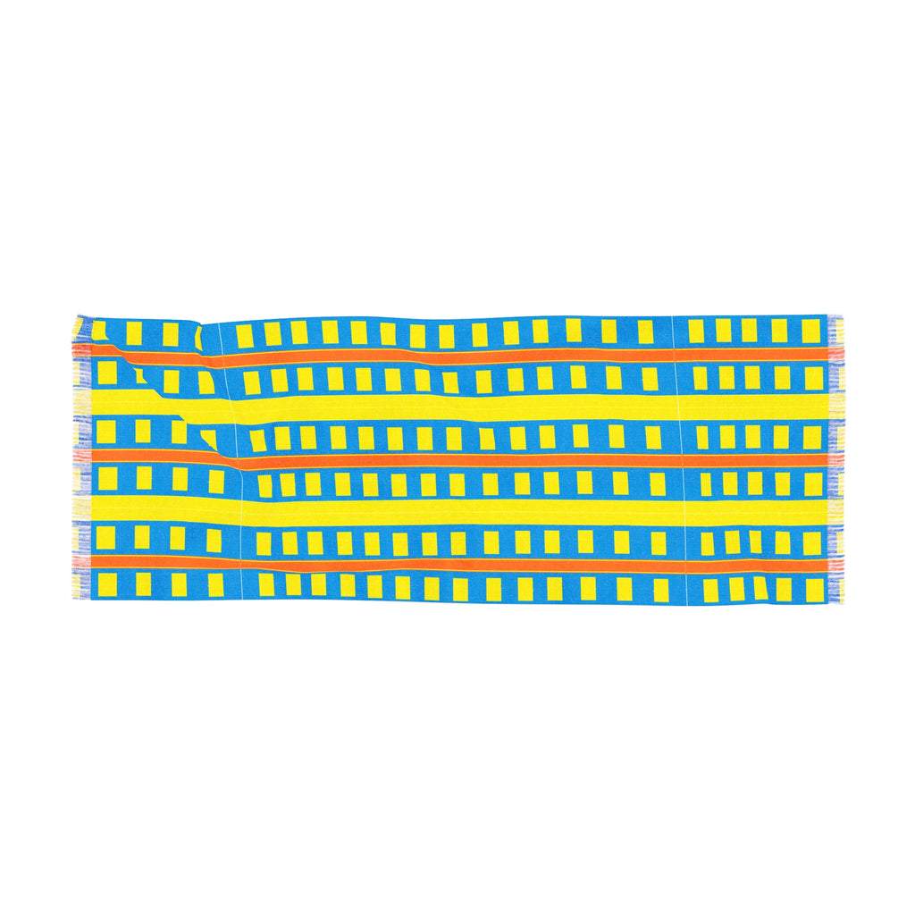 Light Scarf – Bright Geometric Striped Lightweight Fashion Scarf