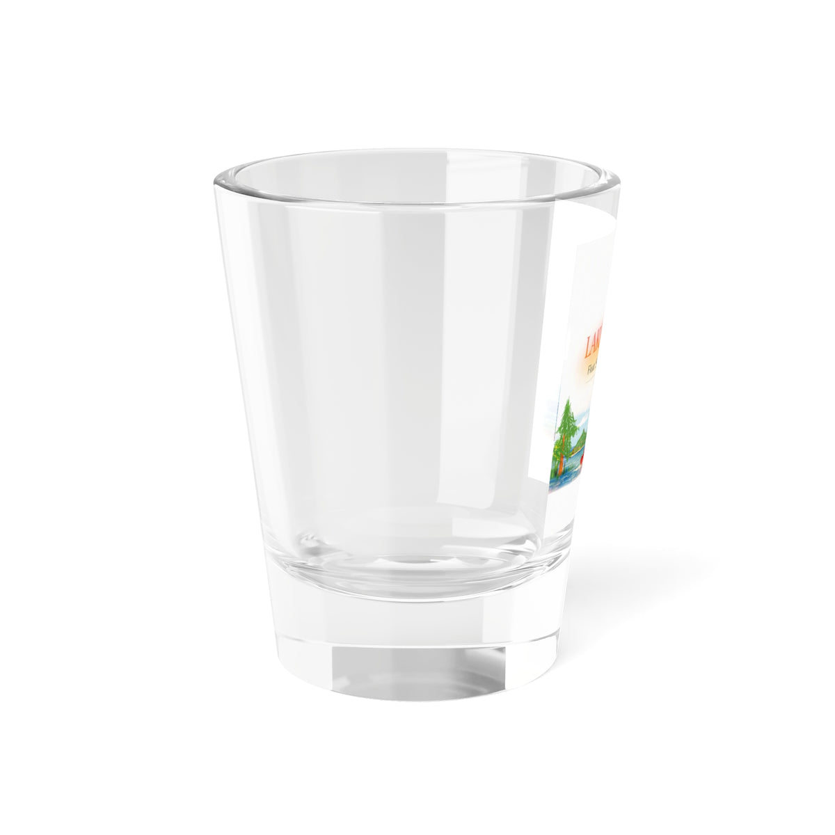 Lake Bloom 1.5oz Shot Glass — Kayak Lakeside Novelty Shooter