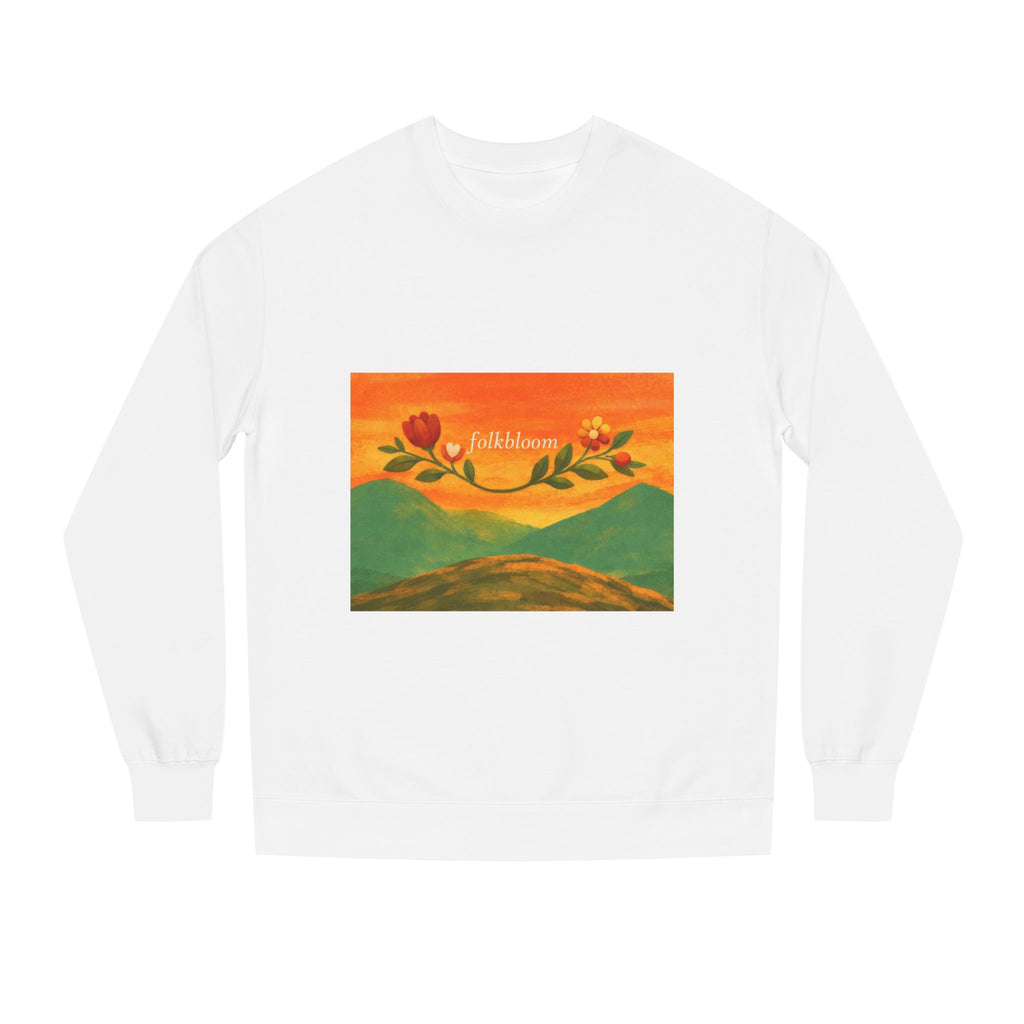 Autumn Bloom Sweatshirt — 'Stillness' Floral Graphic Crew