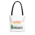 Lake Bloom Tote Bag — 'Float Slow, Stay Longer' Scenic Summer Tote