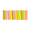 Neon Rainbow Stripe Scarf — Lightweight Pastel Spring Wrap