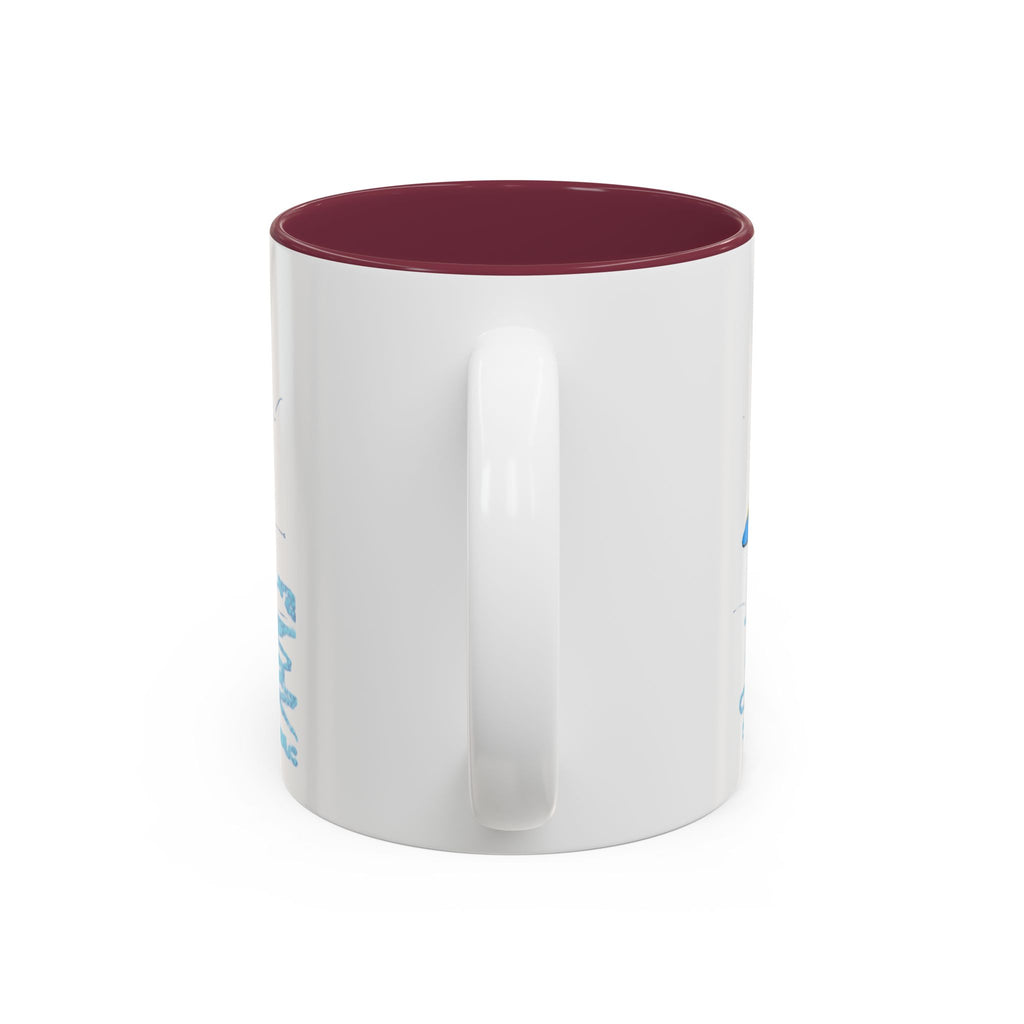 Yellow Belly Whale Two-Tone Accent Mug (11oz & 15oz)
