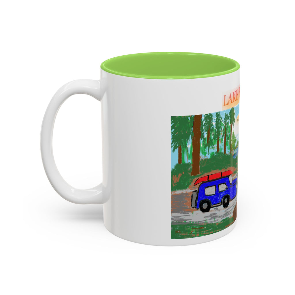 Lake Bloom Camper Mug — Scenic Adventure Coffee Cup (11oz/15oz)
