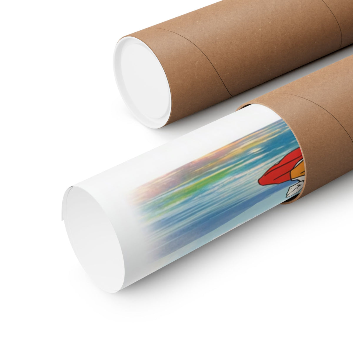 Lake Bloom Matte Poster — "Float Slow, Stay Longer" Vertical Wall Art