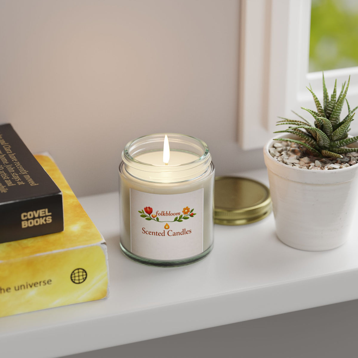 Coconut Apricot Scented Candle (4oz or 9oz)