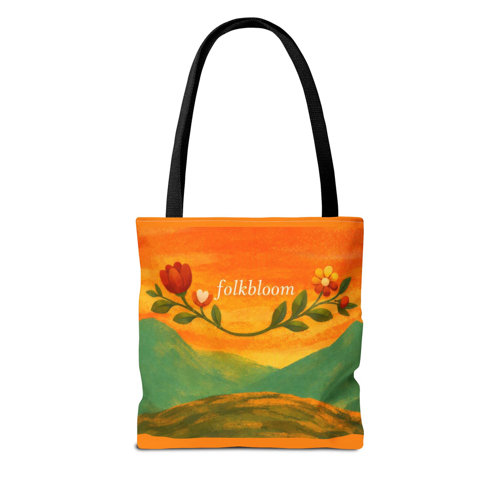 Folkbloom Floral Landscape Tote