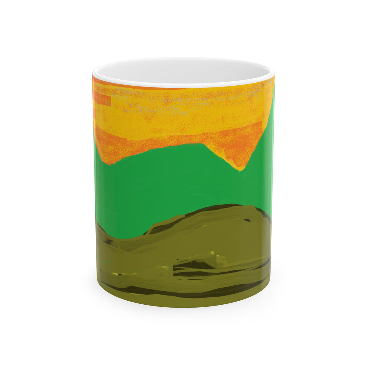 Sunset Mountain Landscape Mug | Scenic Nature Coffee Cup