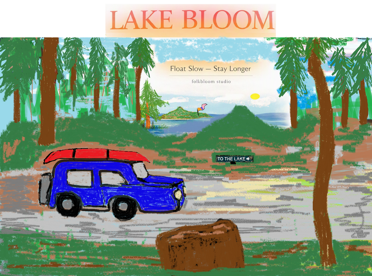 Lake Bloom Poster
